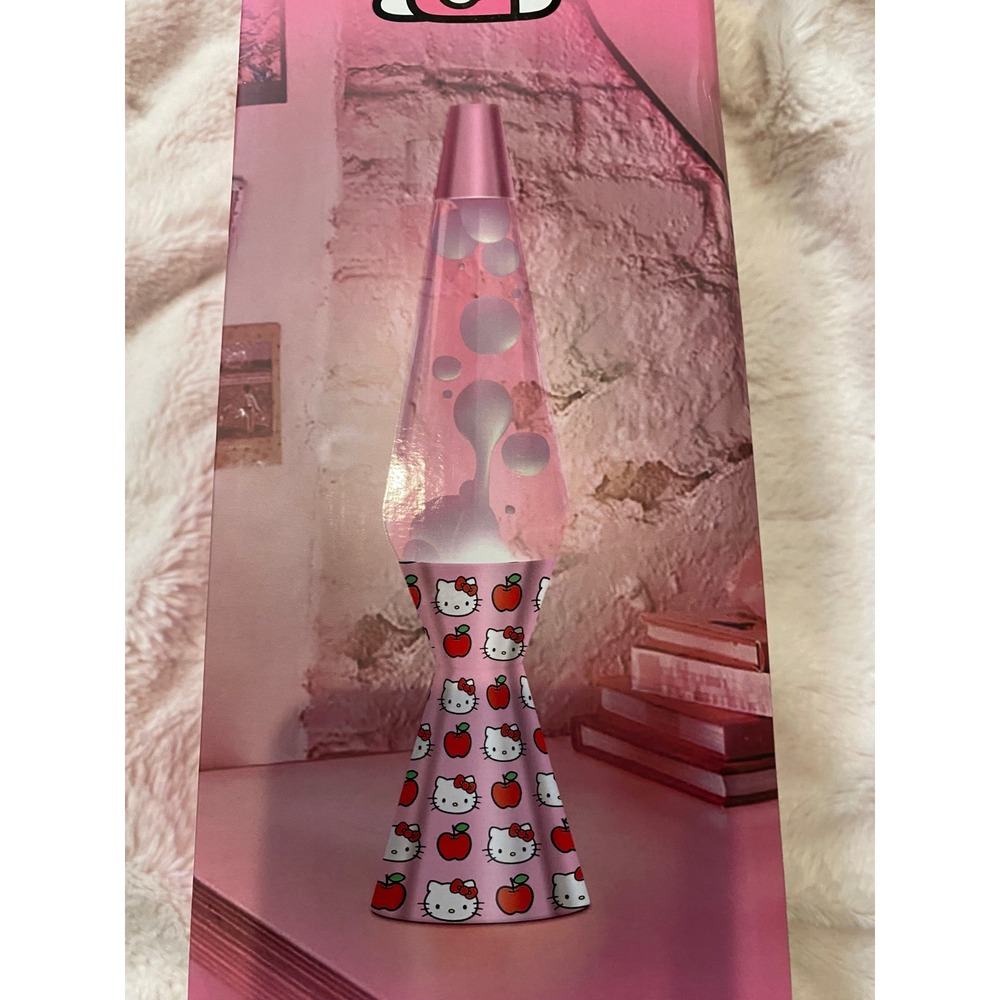 Hello Kitty Volcano Motion Lamp Pink White Lava Light Sanrio 16 Inch 30W Bulb - Picture 4 of 6